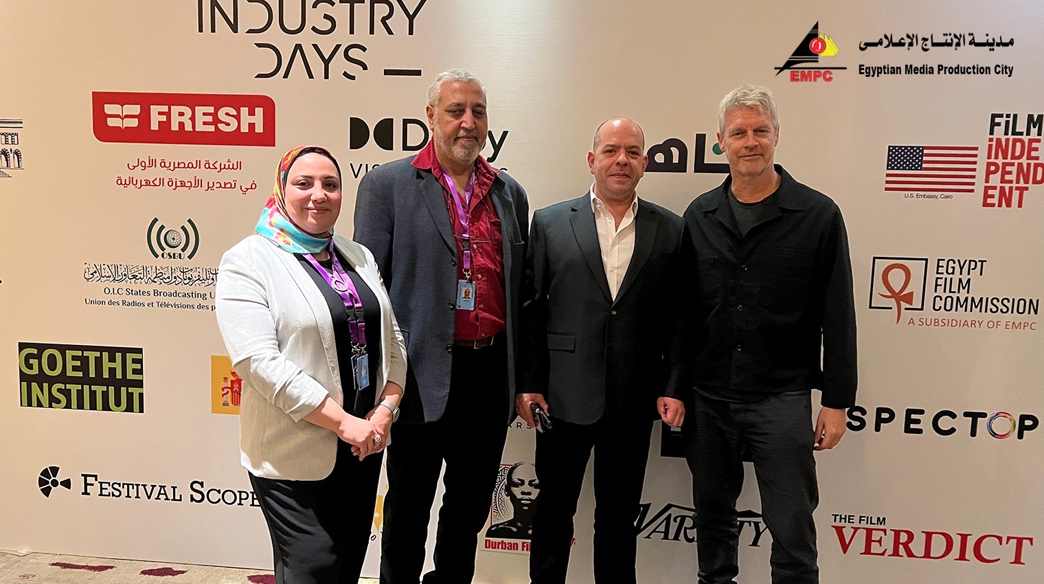 إقبال كبير علي جناح مدينة الإنتاج الإعلامي بمهرجان القاهرة السينمائي الدولي