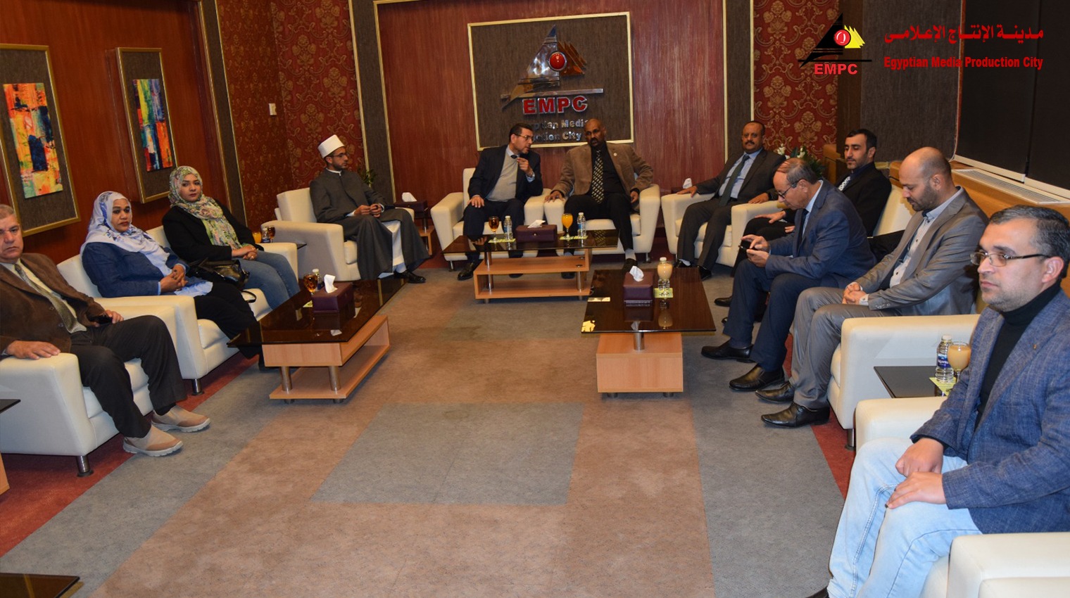 إتحاد إذاعات وتليفزيونات دول منظمة التعاون الإسلامي يزور مدينة الإنتاج الإعلامي 